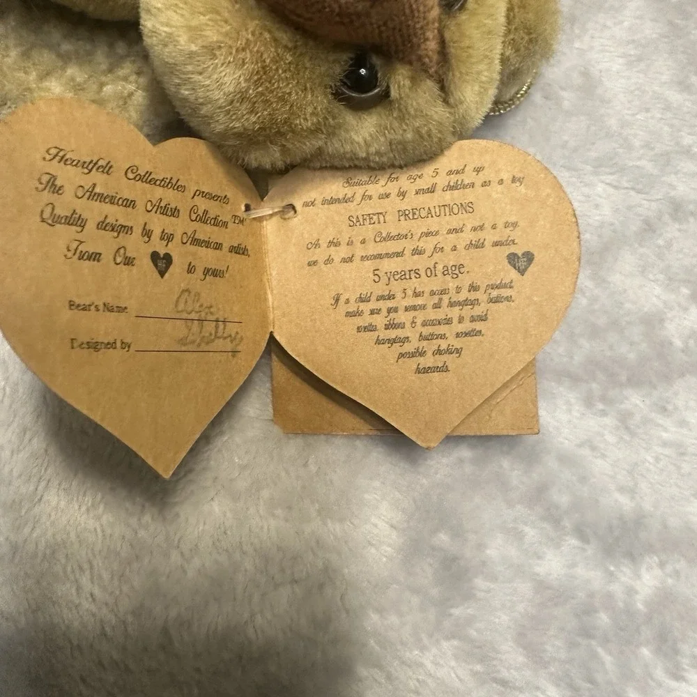 1997 Shelly Bears Co Heartfelt Collectibles Alex Angel Bear Plush Jointed W/Tags